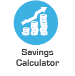 calculator savings button